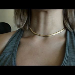 gold cuban link choker